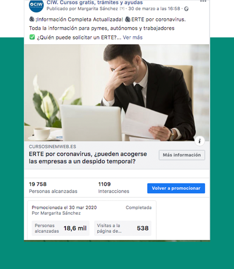 Inversión en social media Cursos Inem Web